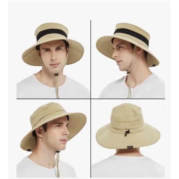 EINSKEY Wide Brim Sun Hat Summer UV Protection Beach Hat‎ Showerproof Safari Hat - Picture 8 of 9